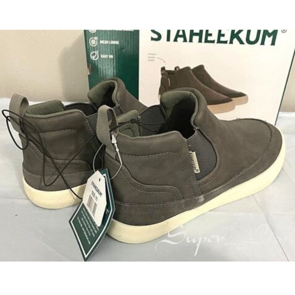 Staheekum Men's Memory Foam Mesh Lining Chelsea Shoes GRAY - Picture 7 of 8